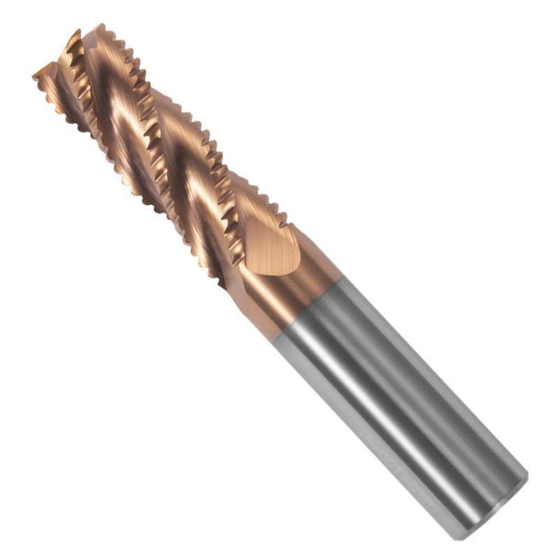 sisona Store 3/8" مطحنة نهاية كربيد خشن - 4 شفرات - قطر شاك 3/8''، الطول الكلي 2-1/2'' - للصلب السبيكي/الصلب المقسى - Image 4